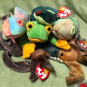 Lot of 6 Beanie Baby critters